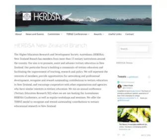 Herdsa.org.nz(HERDSA New Zealand) Screenshot