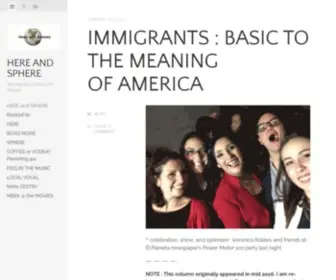 Hereandsphere.com(Here and Sphere) Screenshot