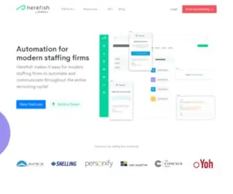 Herefish.com(Recruitment & Staffing Automation Software) Screenshot