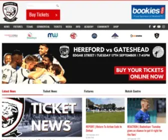 Herefordfc.co.uk(Hereford FC) Screenshot