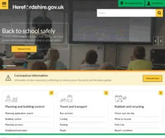 Herefordshire.gov.uk(Herefordshire Council) Screenshot