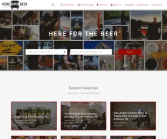 Hereforthebeer.com(Beer Travel for Craft Beer Lovers) Screenshot