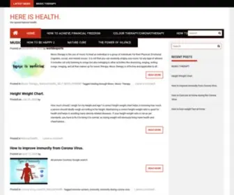 Hereishealth.com(We spread Natural Health) Screenshot