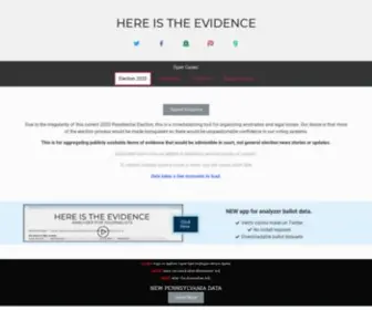 Hereistheevidence.com(Here Is The Evidence) Screenshot