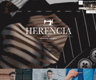 Herenciabespoke.com(度身訂造西裝禮服) Screenshot