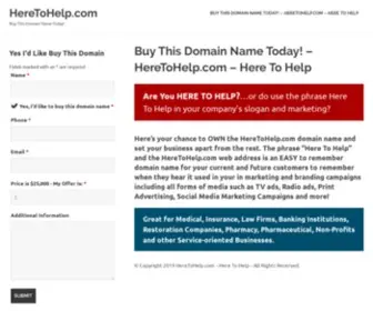 Heretohelp.com(Here To Help) Screenshot