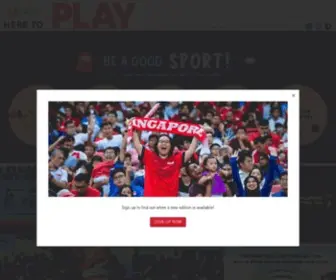 Heretoplay.com.sg(The lifestyle magazine for Singapore Sports Hub) Screenshot