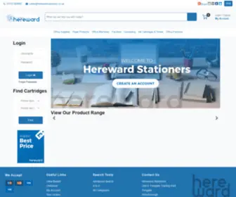 Herewardstationers.co.uk(Hereward Stationers) Screenshot