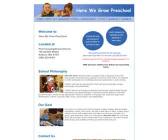 Herewegrowpreschool.com(Here We Go Pre School) Screenshot