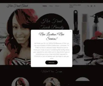 Herfinaltouchbeautybar.com(Her Final Touch) Screenshot