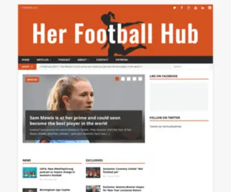 Herfootballhub.com(Covering the World of Women's Football) Screenshot