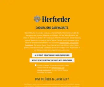 Herforder.de(Herforder Brauerei GmbH) Screenshot