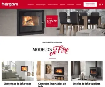 Hergom.com(Calefacción de biomasa) Screenshot