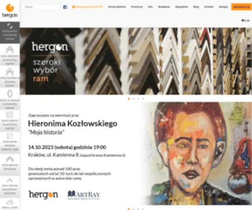 Hergon.pl(Konfigurator ram na wymiar) Screenshot