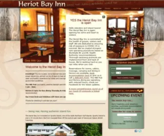 Heriotbayinn.com(Heriot Bay Inn) Screenshot