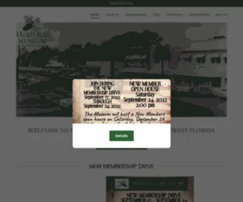Heritage-Museum.org(The Heritage Museum of Northwest Florida) Screenshot