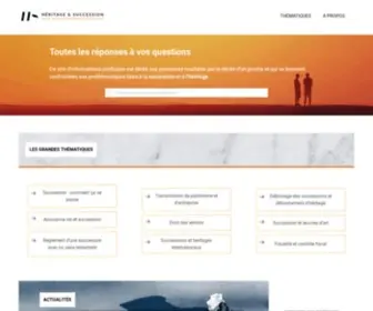 Heritage-Succession.com(Héritage et succession) Screenshot