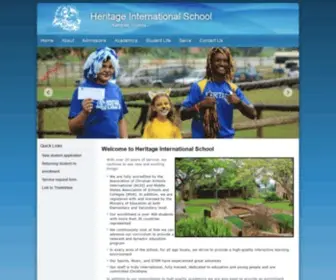 Heritage.co.ug(Heritage International School) Screenshot