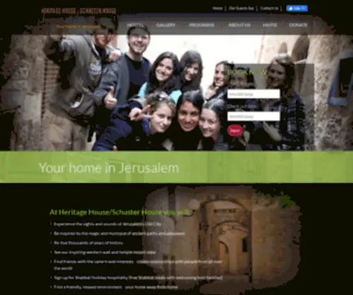 Heritage.org.il(Your home in Jerusalem) Screenshot