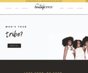 Heritage1933.com(Natural Hair) Screenshot