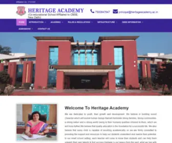 Heritageacademy.ac.in(Heritage Academy) Screenshot