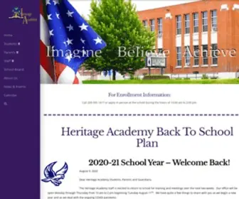 Heritageacademyid.org(Heritage Academy) Screenshot