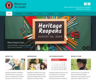 Heritageacademyschools.org(Heritage Academy schools) Screenshot