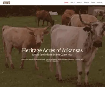 Heritageacresarkansas.com(Heritage Acres of Arkansas) Screenshot