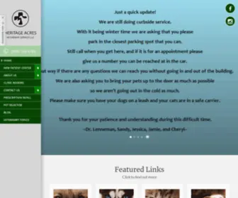 Heritageacresvet.com(Heritage Acres Veterinary Services LLC) Screenshot