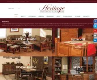 Heritageamishfurniture.com(Amish Furniture) Screenshot