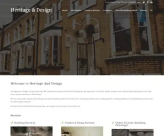 Heritageanddesign.co.uk(Building Surveyors and Damp Specialists) Screenshot