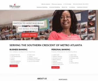 Heritagebank.com(Heritage Bank) Screenshot