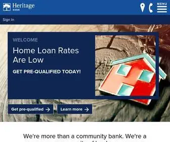Heritagebanknw.com(Local Banking Services in Washington) Screenshot
