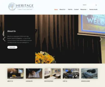 Heritagebaptist.org(Heritage Baptist Church) Screenshot