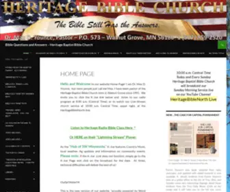 Heritagebbc.com(Heritage Baptist Bible Church Online) Screenshot