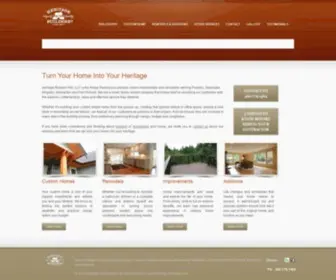 Heritagebuildersnw.com(Kitsap General Contractor) Screenshot