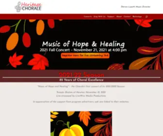 Heritagechorale.org(Heritage Chorale) Screenshot