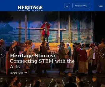Heritagechristian.net(Heritage Christian School) Screenshot