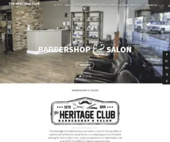 Heritageclubbarbershop.com(The Heritage Club) Screenshot