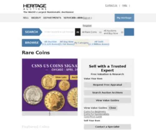 Heritagecoin.com(Heritagecoin) Screenshot