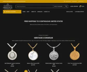 Heritagecoinwear.com(Heritagecoinwear) Screenshot