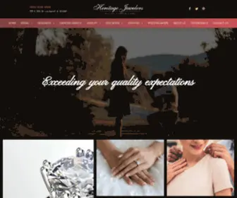 Heritagecustomjewelers.com(Heritage Jewelers) Screenshot