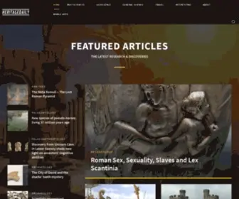 Heritagedaily.com(Heritage & Archaeology News) Screenshot