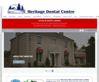 Heritagedental.ca(Orangeville, ON Dentist) Screenshot