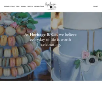 Heritagedesserts.com(Heritage & Co) Screenshot