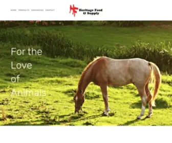 Heritagefeedsupply.com(Heritage Feed & Supply) Screenshot