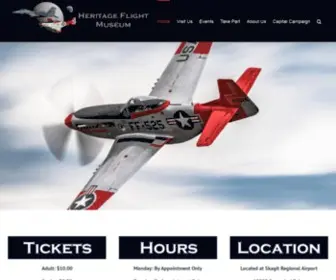 Heritageflight.org(Heritage Flight Museum) Screenshot