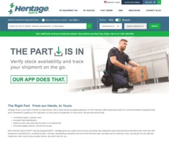 Heritagefoodservice.com(Restaurant Equipment Parts) Screenshot