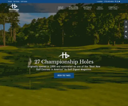 Heritagegolflinks.com(Heritage Golf Links) Screenshot