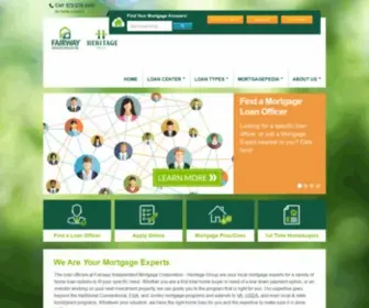 Heritagegroupmortgage.com(Fairway Independent Mortgage Corporate) Screenshot